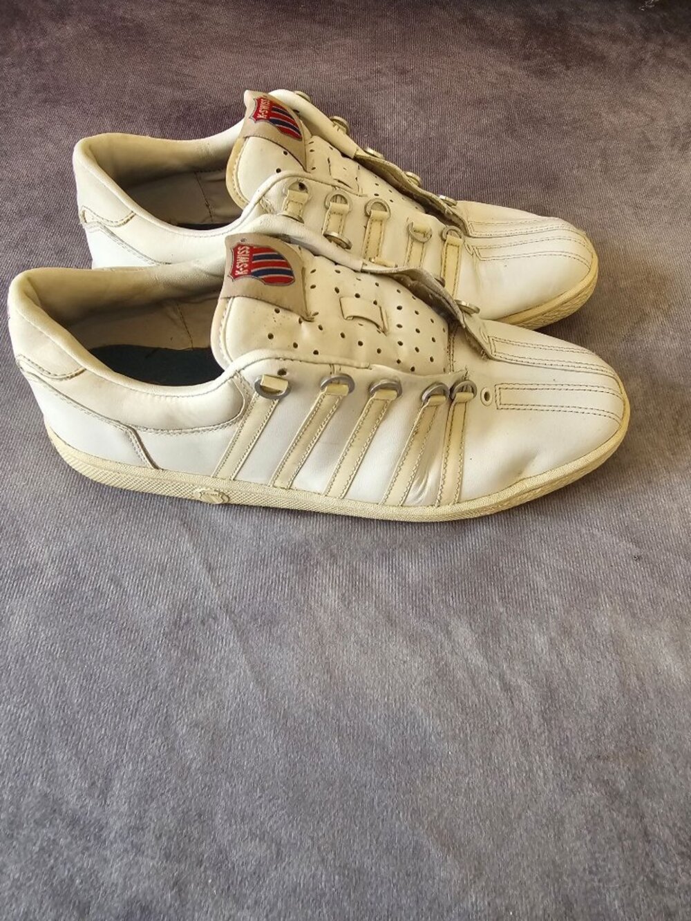 K SWISS White Size 7 Fashion Sneaker Athletic Shoes